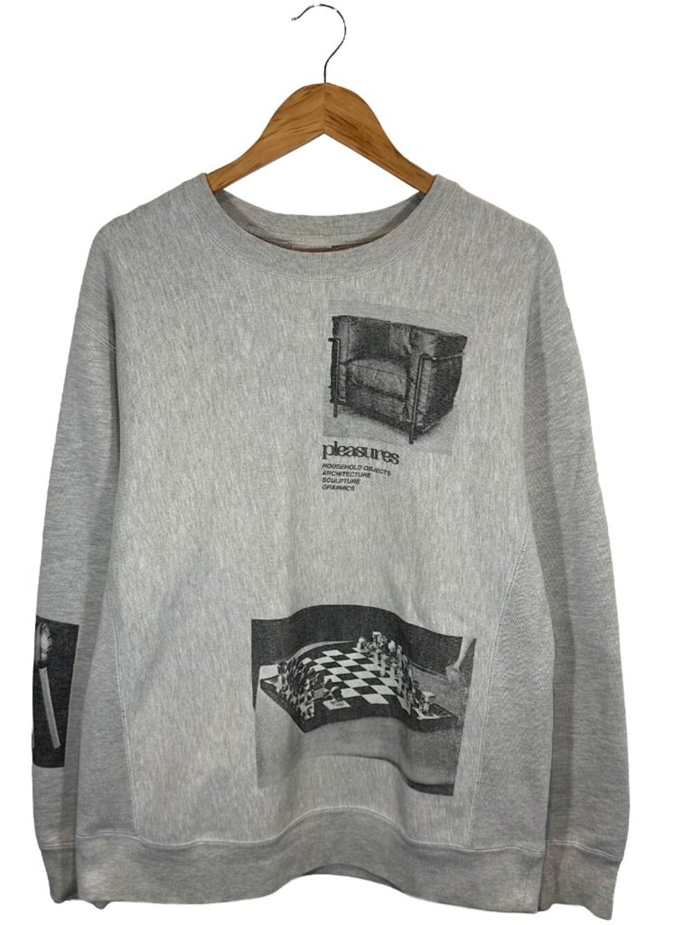 PLEASURES Deco Premium Crewneck Size Mens Large